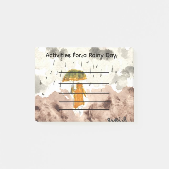 Post-it® Activities for a rainy day post it notes (Devant)