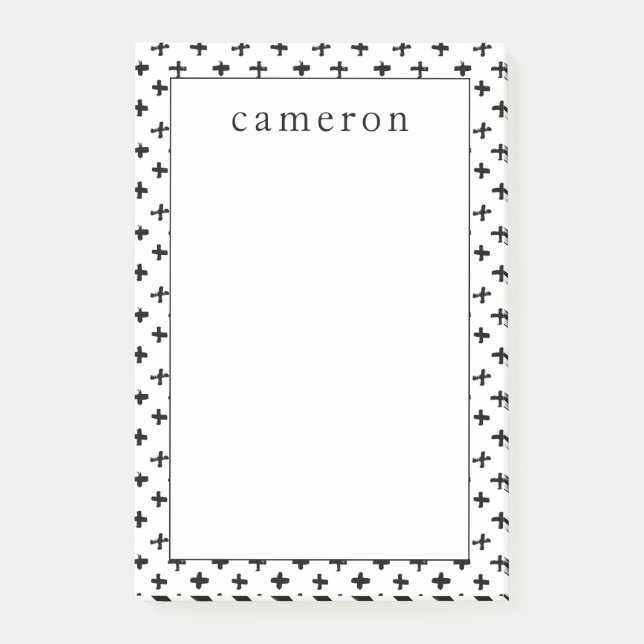 Post-it® Additionnez votre | nommé à l'encre noire chargent (Devant)