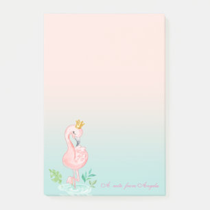 Post-it® Adorable Couronne de Flamant rose rose mou