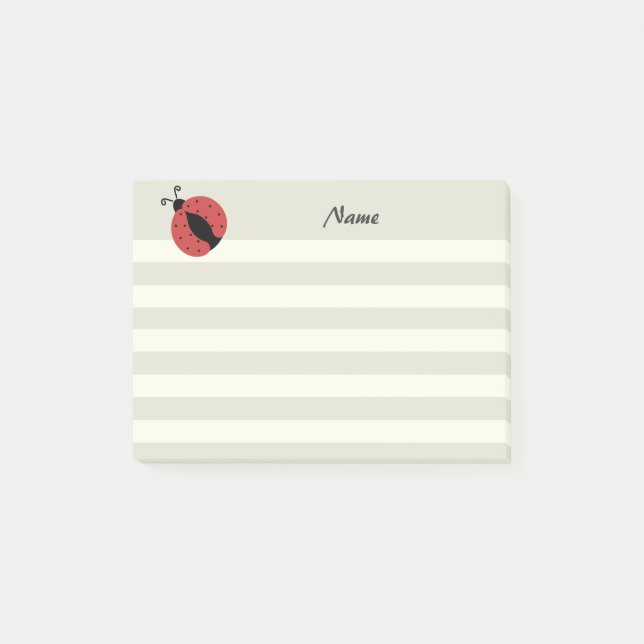 Post-it® Adorable moderne mignon coccinelle (Devant)