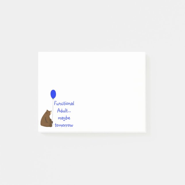 Post-it® Adulte fonctionnel peut-être demain Citation d'our (Devant)