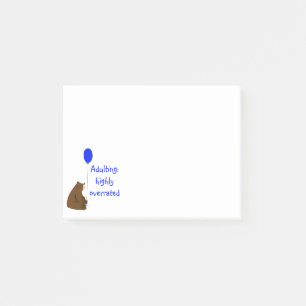 Post-it® Adulte : très surévalué. Citation d'ours de ballon