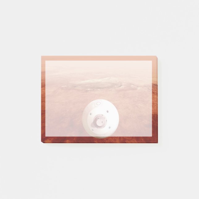 Post-it® Aérocoque Avec Perpersévérance Rover Descente Vers (Devant)