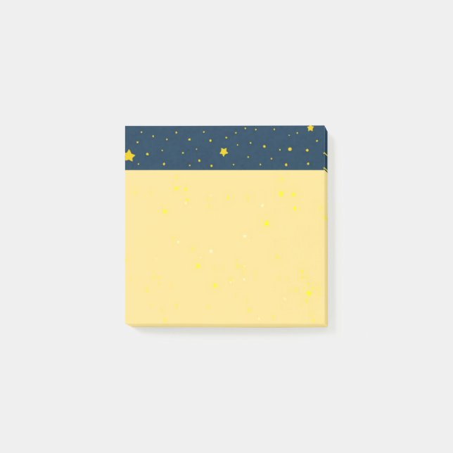 Post-it® Aesthetic Starry Night Celestial Yellow Post it No (Devant)