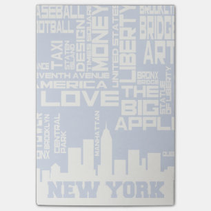 Post-it® Affiche de typographie de New York City