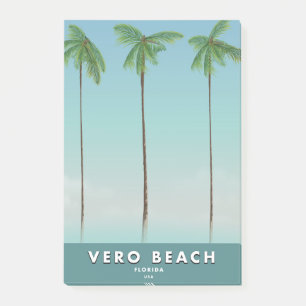 Post-it® Affiche de voyage vintage Vero Beach Floride