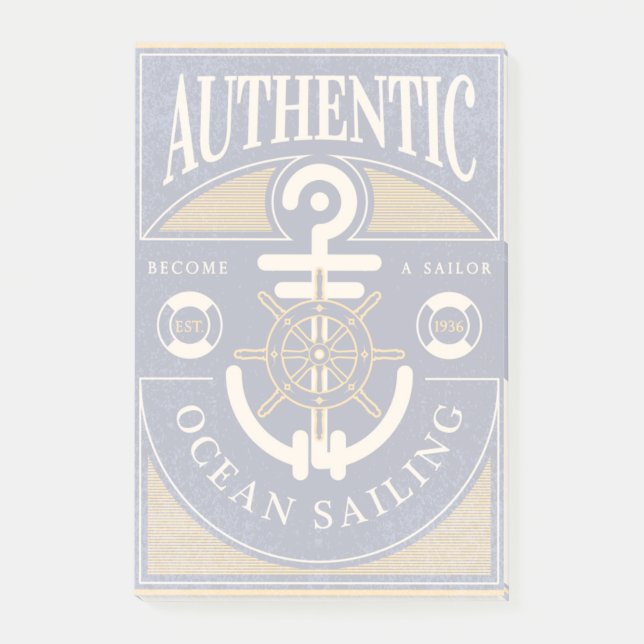 Post-it® Affiche vintage de navigation (Devant)