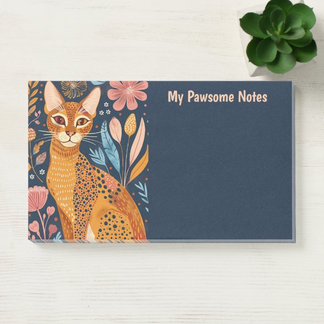 Post-it® Africain Golden Chat Boho My Pawsome Personnel (Bureau)