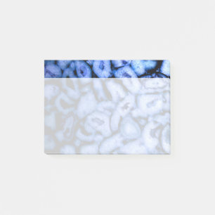 Post-it® Agate de quartz bleu, Geodes bleues, motif abstrai
