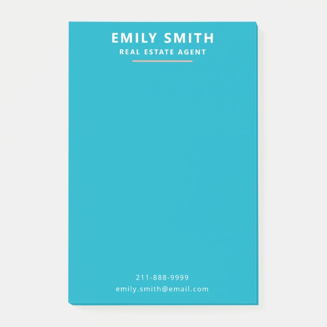 Post-it® Agent immobilier moderne et frais Réalisateur (Devant)