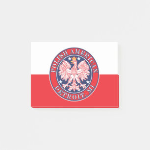 Post-it® Aigle polonaise de Detroit Michigan