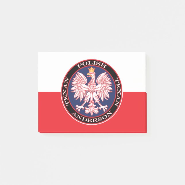 Post-it® Aigle rouge rond Polska (Devant)