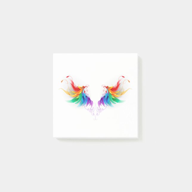 Post-it® Ailes arc-en-ciel douces (Devant)