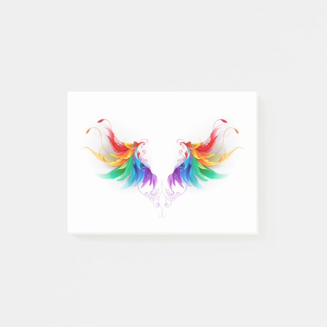 Post-it® Ailes arc-en-ciel douces (Devant)