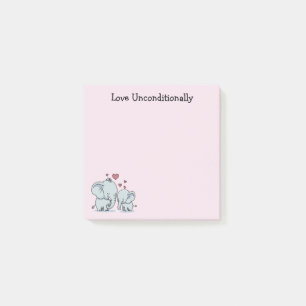 Post-it® Aimer inconditionnellement les éléphants