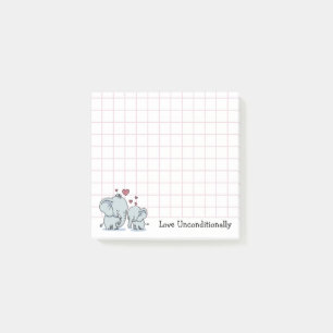 Post-it® Aimer inconditionnellement les éléphants