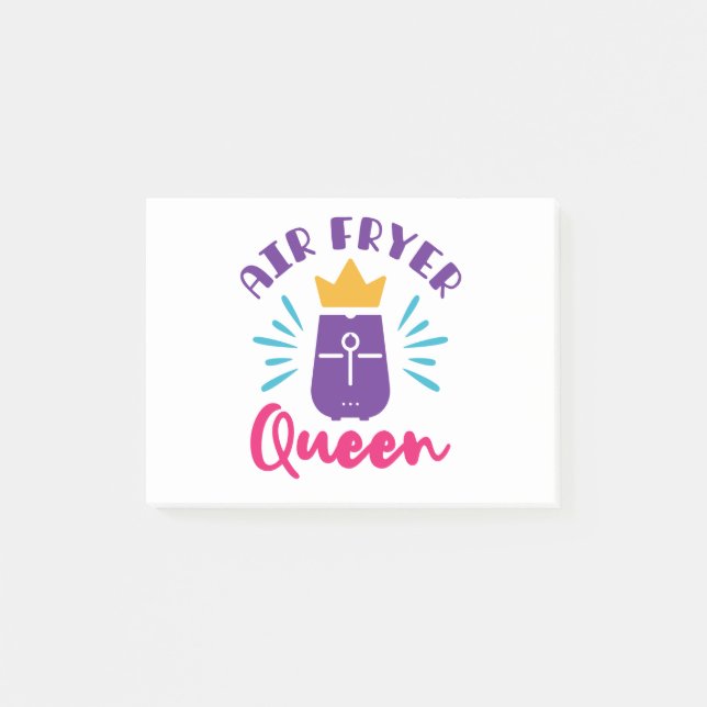 Post-it® Air Fryer Queen Cook Chef Cuisine Femmes Filles (Devant)