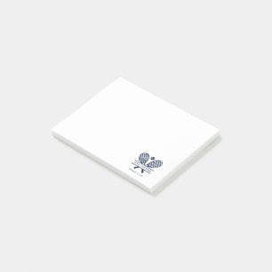 Post-it® Ajouter le nom du club Tennis Team Navy Blue Logo