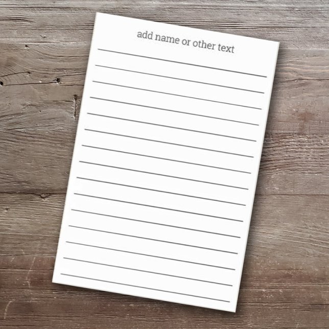 Post-it® Ajouter un nom - Police Serif simple avec des lign (Créateur téléchargé)