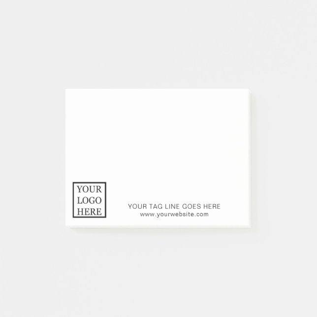 Post-it® Ajouter votre logo Business Promotionnels 4x3 (Devant)