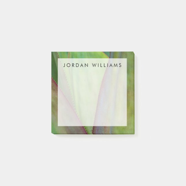 Post-it® Ajouter votre nom| Détail du Plante Agave (Devant)