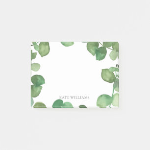 Post-it® Ajouter votre nom Feuilles Eucalyptus