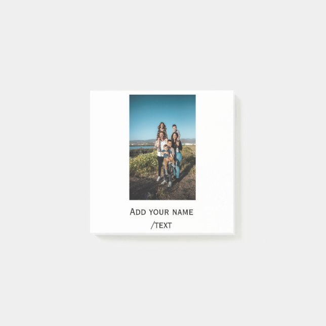 Post-it® ajoutez simplement votre texte de photo famille va (Devant)