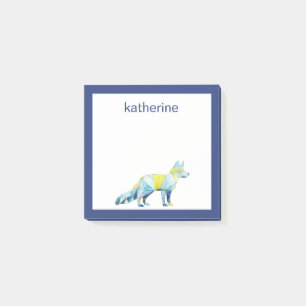 Post-it® Ajoutez votre animal   géométrique nommé de Fox