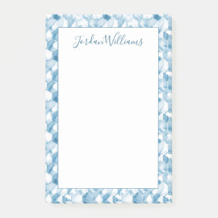 Post-it® Ajoutez votre aquarelle bleue molle nommée