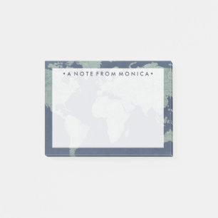 Post-it® Ajoutez votre carte de toile bleue nommée du
