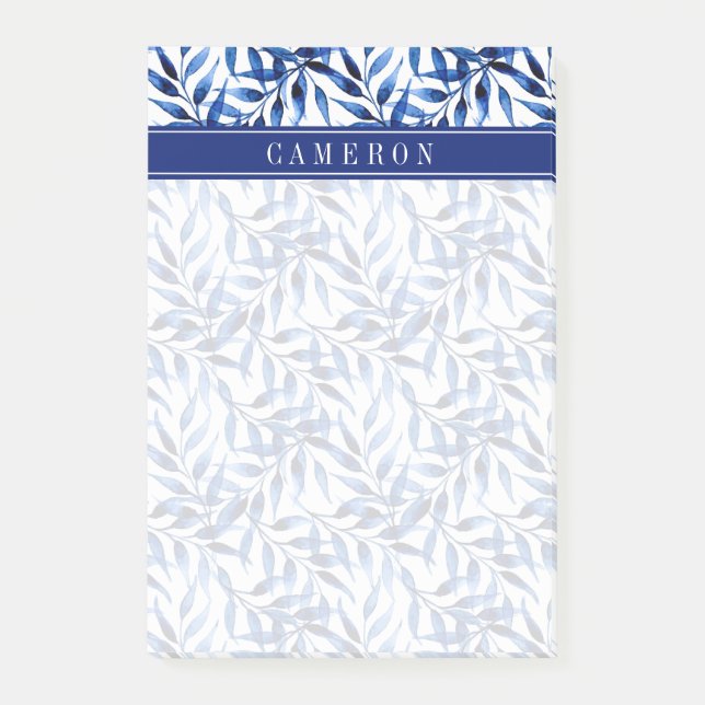 Post-it® Ajoutez votre encre | peinte à la main nommée (Devant)