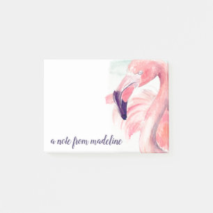Post-it® Ajoutez votre Flamant rose   en pastel nommé