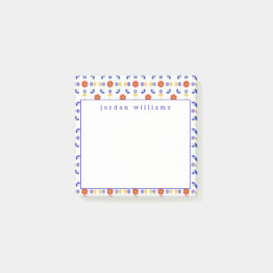 Post-it® Ajoutez votre fleur au néon d'art populaire nomm
