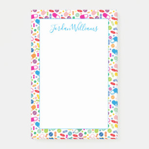 Post-it® Ajoutez votre motif au néon   coloré nommé de