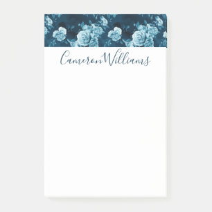 Post-it® Ajoutez votre motif classique nommé de rose de