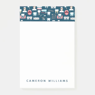 Post-it® Ajoutez votre motif dentaire nommé de bureau de