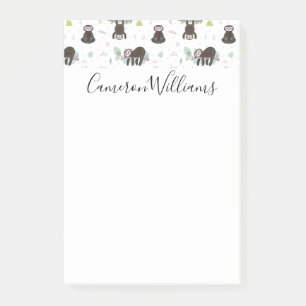 Post-it® Ajoutez votre motif doux   somnolent nommé de