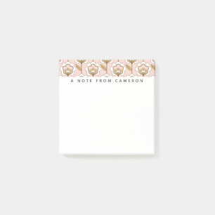 Post-it® Ajoutez votre motif floral moderne de la moitié d