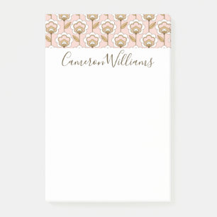Post-it® Ajoutez votre motif floral moderne de la moitié d