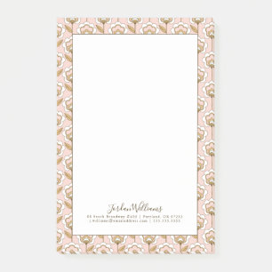 Post-it® Ajoutez votre motif floral moderne de la moitié du