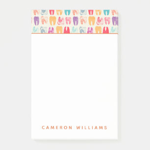 Post-it® Ajoutez votre motif grunge nommé de dent