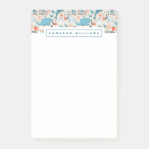 Post-it® Ajoutez votre motif mignon nommé de griffonnage d