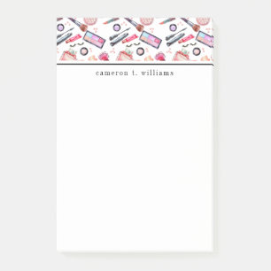 Post-it® Ajoutez votre motif nommé de maquillage