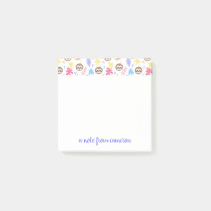 Post-it® Ajoutez votre motifs   tropicaux nommé de paresse