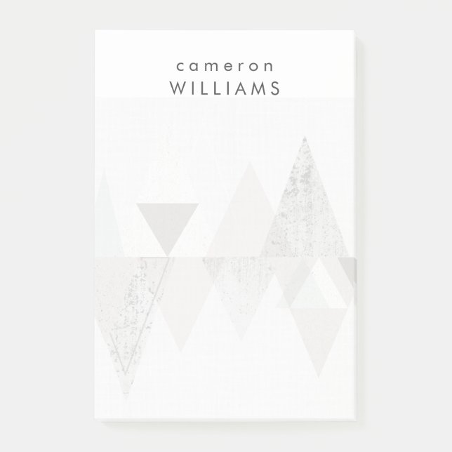 Post-it® Ajoutez votre nom | Amuse II | Moderne géométrique (Devant)