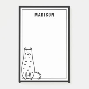 Post-it® Ajoutez votre nom   Cute chat Kitty