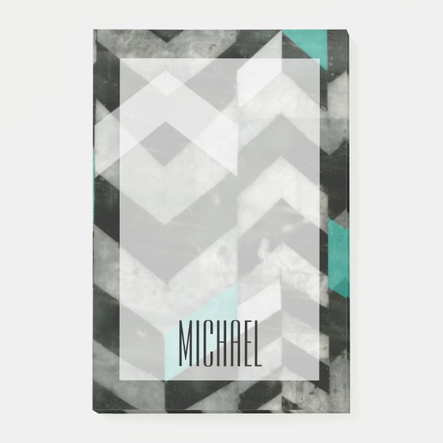 Post-it® Ajoutez votre nom | Exclusion Chevron II (Devant)