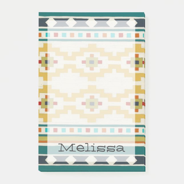 Post-it® Ajoutez votre nom | Géométrie du sud-ouest III (Devant)