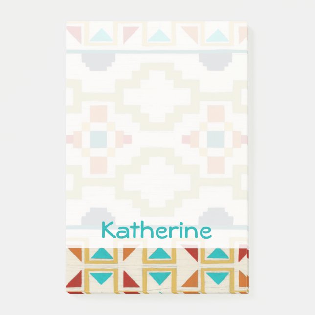 Post-it® Ajoutez votre nom | Géométrie sud-ouest I (Devant)