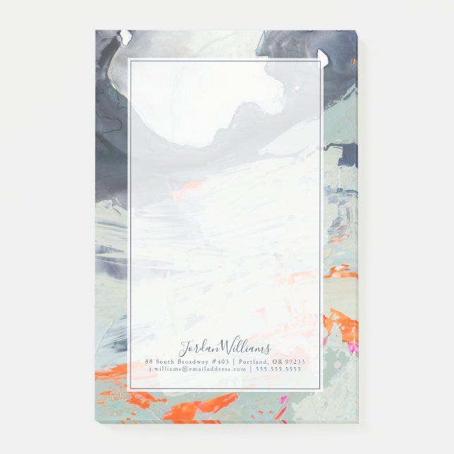 Post-it® Ajoutez votre nom | Mer polyphonique - Beige (Devant)